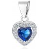 Olivie Strieborný prívesok Srdiečko Sapphire 1769