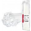 Upínacie pásky biele 3,6 × 300 mm 100 ks. AMIO-04309