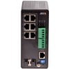 Axis T8504-R - Přepínač - řízený - 4 x 10/100/1000 (PoE+) + 2 x kombinovaný Gigabit Ethernet/Gigabit SFP - desktop, Lze montovat do rozvaděče - PoE++ (240 W) - DC napájení - pro AXIS A1610, C1410, D31