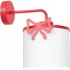 Luminex | Detská nástenná lampa SWEET 1xE27/15W/230V biela/červená/mašle | LU9437A
