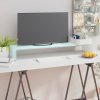 TV stolek / podstavec na monitor sklo zelený 100 x 30 x 13 cm Zelená 244147