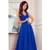 Numoco dlhé šaty Cindy 246-3 kráľovsky modré