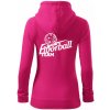 Florbal team - Mikina dámska trendy zipper s kapucňou - M ( Purpurová )
