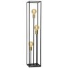 LUCIDE 00724/03/30 RUBEN stojanové svietidlo/lampa 3x E27 40W čierna/mosadz