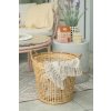 MADAM STOLTZ Úložný kôš Round Bamboo M