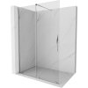 Mexen Velar, posuvné dvere do otvoru typ Walk-In 140 cm, 8mm číre sklo, chrómová, 871-140-000-03-01