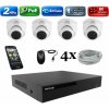 Amiko IP 4 kamerový set, 2Mpix, Dome (1200K4) (Amiko)