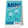 Kalendár 2026 MINI, stolový, týždenný, riadkový, 56+2 str., 90x140mm
