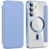 VSETKONAMOBIL 69044 PREMIUM MAGSAFE Zaklápacie puzdro pre Samsung Galaxy S24 Plus 5G svetlomodré