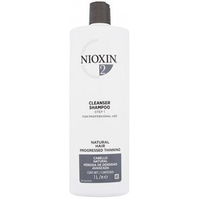Nioxin System 2 Cleanser 1000 ml šampon na jemné vlasy proti vypadávání vlasů pro ženy