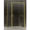 New Trendy Prime Light Gold sprchovací kút 110x100 cm štvorcová zlatá lesklé/priehľadné sklo D-0423A/D-0225B