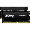 Kingston FURY Impact/SO-DIMM DDR4/32GB/2666MHz/CL15/2x16GB/Black KF426S15IB1K2/32