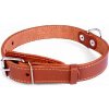 COLLAR kožený obojok pre psa hnedý 32 - 40 cm, 20 mm