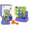 Dinosaurus Vzdelávací panel Whac-A-Mole Sorter Game pre deti Purple