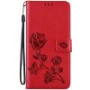 Puzdro Rose Book Xiaomi Redmi Note 13 5G - červené