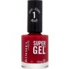 Rimmel London Super Gel STEP1 gélový lak na nechty 12 ml 016 cerise pop