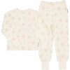 Bambusové dvojdielne rastúce pyžamo Beige clover Geggamoja