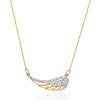 Blink-Blink Náhrdelník ANJELSKE KRÍDLA zo žltého zlata s diamantami 0,13 ct 5157ZDB