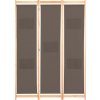 vidaXL 3-dielna deliaca stena do izby hnedá 120 x 170 x 4 cm Látka