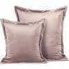 Eurofirany Dekoračná obliečka na vankúš RIA zo zamatu, staroružová Polyester 45x45 cm