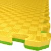 Sedco TATAMI PUZZLE podložka - Dvojfarebná - 50x50x2,0 cm podložka fitness žltá/zelená