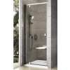 Sprchové dvere Ravak Pivot PDOP1-80 satin+Transparent 03G40U00Z1