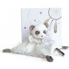 DOUDOU Darčeková sada plyšový muchláčik panda 20 cm