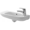 Duravit D-Code - Umývadielko, 50x22 cm, s prepadom, s otvorom na batériu vpravo, biela 07065000082