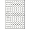Labelea Samolepiace etikety kruh 18x18 mm biele papierové, na hárku A4, pre laserovú a atramentovú tlač, Farba etikiet Biela, Počet hárkov v balení 100 EPY999018W150S