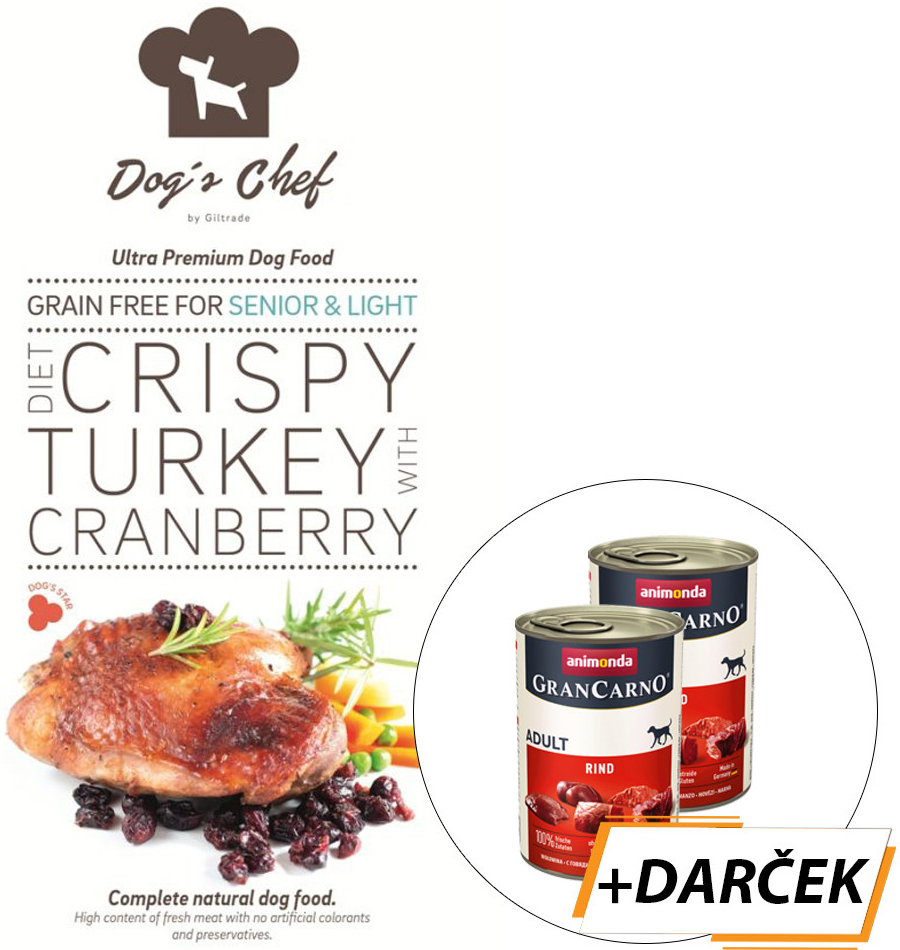 Dog\'s Chef Diet Crispy Turkey with Cranberry 15 kg