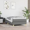 Box spring postel s matrací tmavě šedá 90x190 cm textil Šedá 3144136