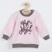 New Baby Dojčenské tričko With Love ružové