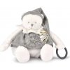 Plyšový medvedík Doudou 25 Years Activity Puppet Grey Doudou et Compagnie narodeninová edícia sivý 30 cm od 0 mes