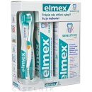Elmex Sensitive Plus zubná kefka + zubná pasta 75 ml + ústna voda 400 ml darčeková sada