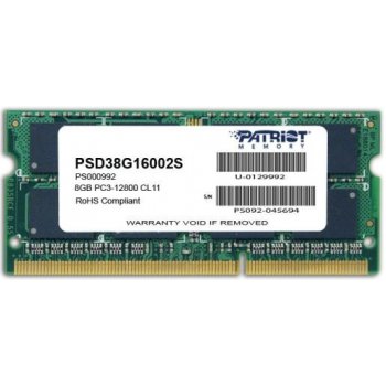 Patriot DDR3 8GB 1600MHz CL9 PSD38G16002S