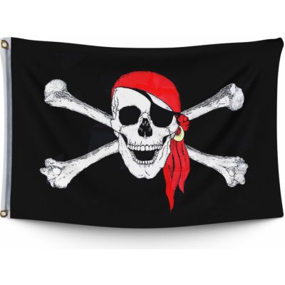 Černá pirátská vlajka