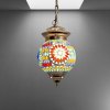 Orientálne svietidlo závesné Globe mozaika vzor LIVELY Ø15