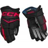 Hokejové rukavice CCM JetSpeed FT880 Black/Red Senior 15 palcov