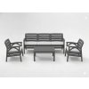 Set záhradného nábytku SANTANA sivý KAS0867/3