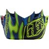 Troy Lee Desings Troy Lee Designs SE4 Eyeball Navy Yellow Visor Náhradné plexi pre prilby - motocross