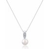 JwL Luxury Pearls Elegantný náhrdelník s pravou perlou a zirkónmi JL0748