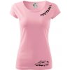 FOOTBALL nápis šikmo - Dámske tričko Pure - XL ( Ružová )