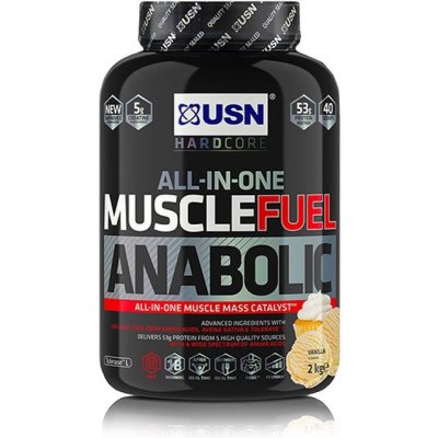 Gainer USN Muscle Fuel Anabolic, 2000g, vanilka (6009544953371)