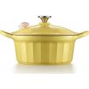 BUYDEEM Smaltovaný liatinový hrniec, model CP551, 3,95l, 25cm, farba jemná žltá CP551-MY