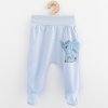 Dojčenské bavlnené polodupačky New Baby Happy Elephant blue - 80 (9-12m)
