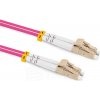 Optický patchcord LC/PC - LC/PC 25m 3mm, duplex, MM, 50/125, OM4