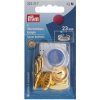 PRYM Poťahovacie gombíky + narážač, 23 mm, 4 ks, zlaté farby