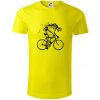 Gravel Bike - kostra - Tričko z organickej bavlny - 3XL ( Citrónová )