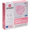 OCHRANNÁ MASKA FFP2 FILTRAČNÁ RUŽOVÁ 5 ks OPHARM