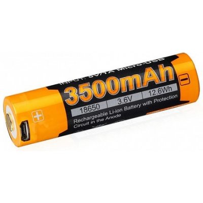 Dobíjacia USB batéria Fenix 18650 3500 mAh (Li-ion), FE18650LI35USB , FE18650LI35USB